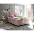 Boxspringbett in Rosa ca. 140x200 cm inkl. Topper - Schwarz/Rosa, Basics, Holzwerkstoff/Kunststoff (140/200cm) - Livetastic Boxspringbett in Rosa ca. 140x200 cm inkl. Topper - Schwarz/Rosa, Basics, Holzwerkstoff/Kunststoff (140/200cm) - Livetastic