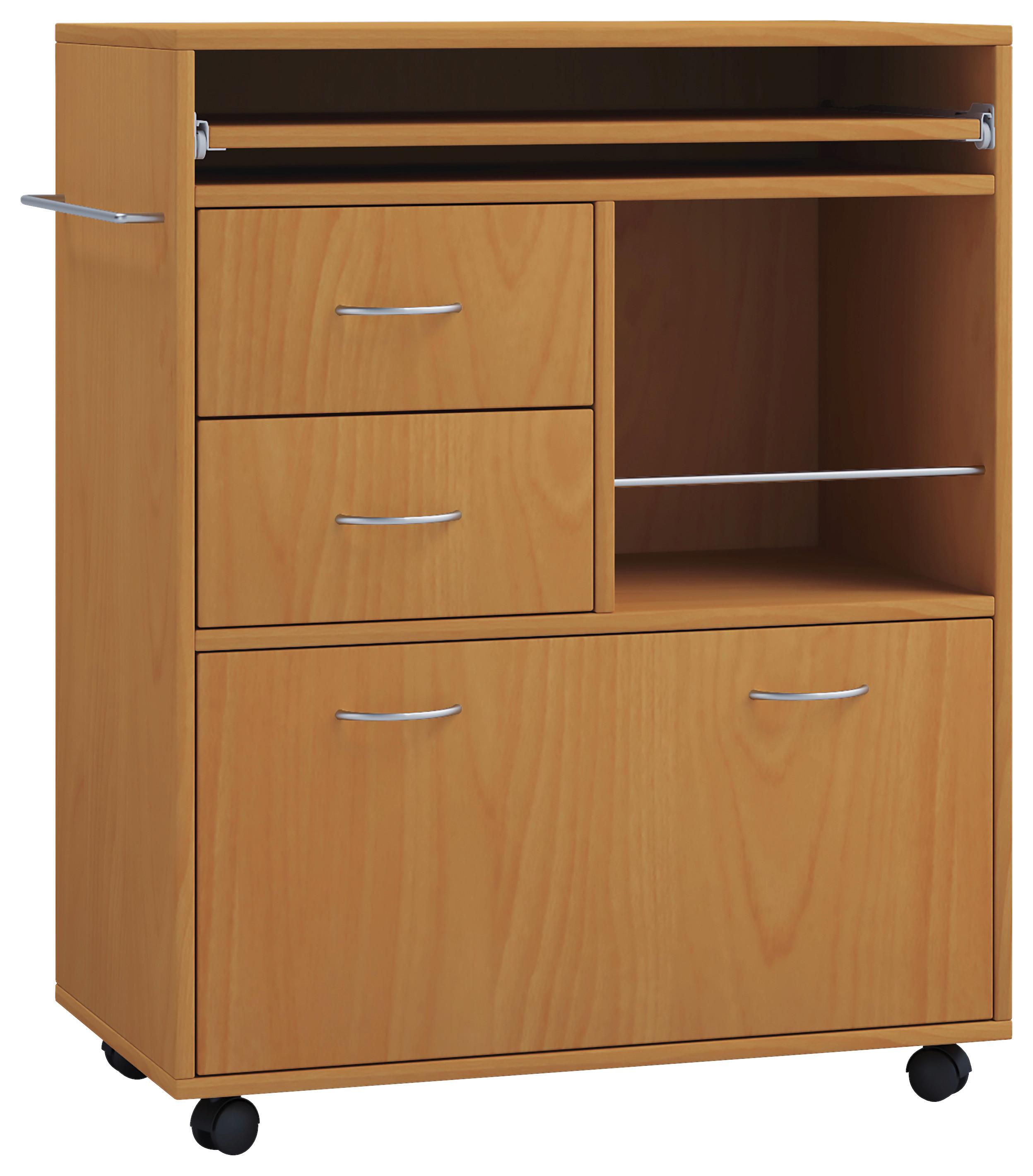 Večnamenski Voziček Kicha, Bukev - barve bukve, Moderno, kovina/umetna masa (70/40/86cm) - MID.YOU