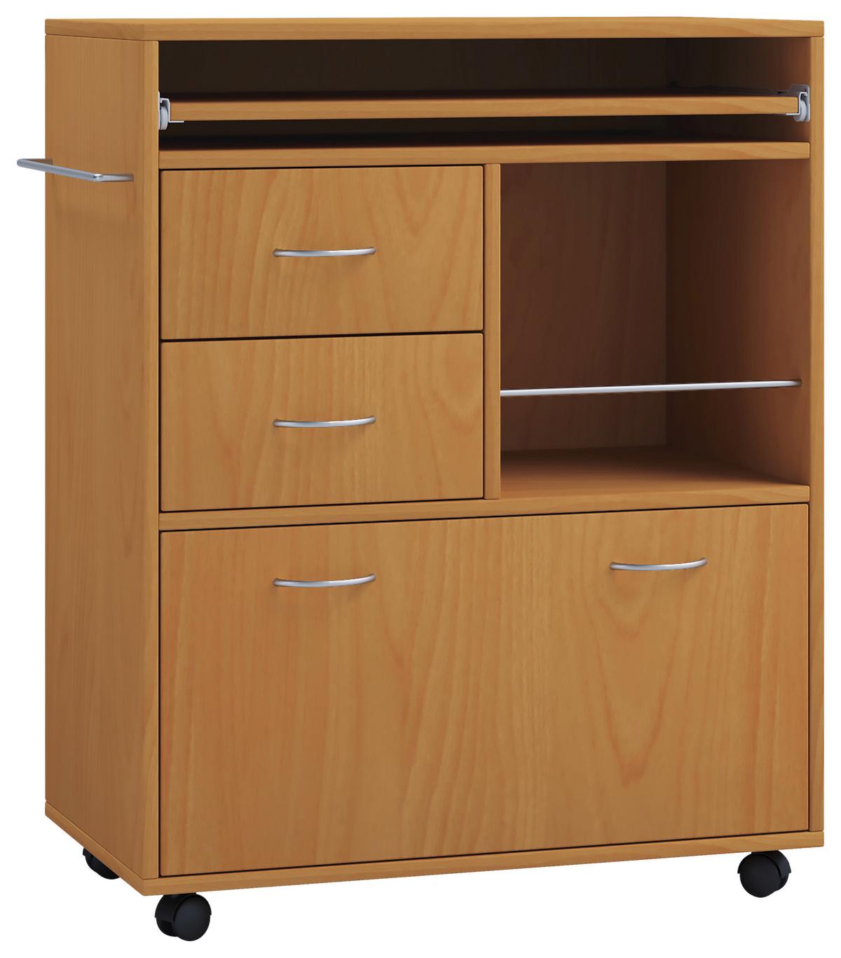 Večnamenski Voziček Kicha, Bukev - barve bukve, Moderno, kovina/umetna masa (70/40/86cm) - MID.YOU