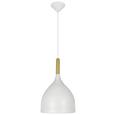 Viseča Svetilka Paula - bela, Trendi, kovina/les (17/133cm) - Mömax modern living