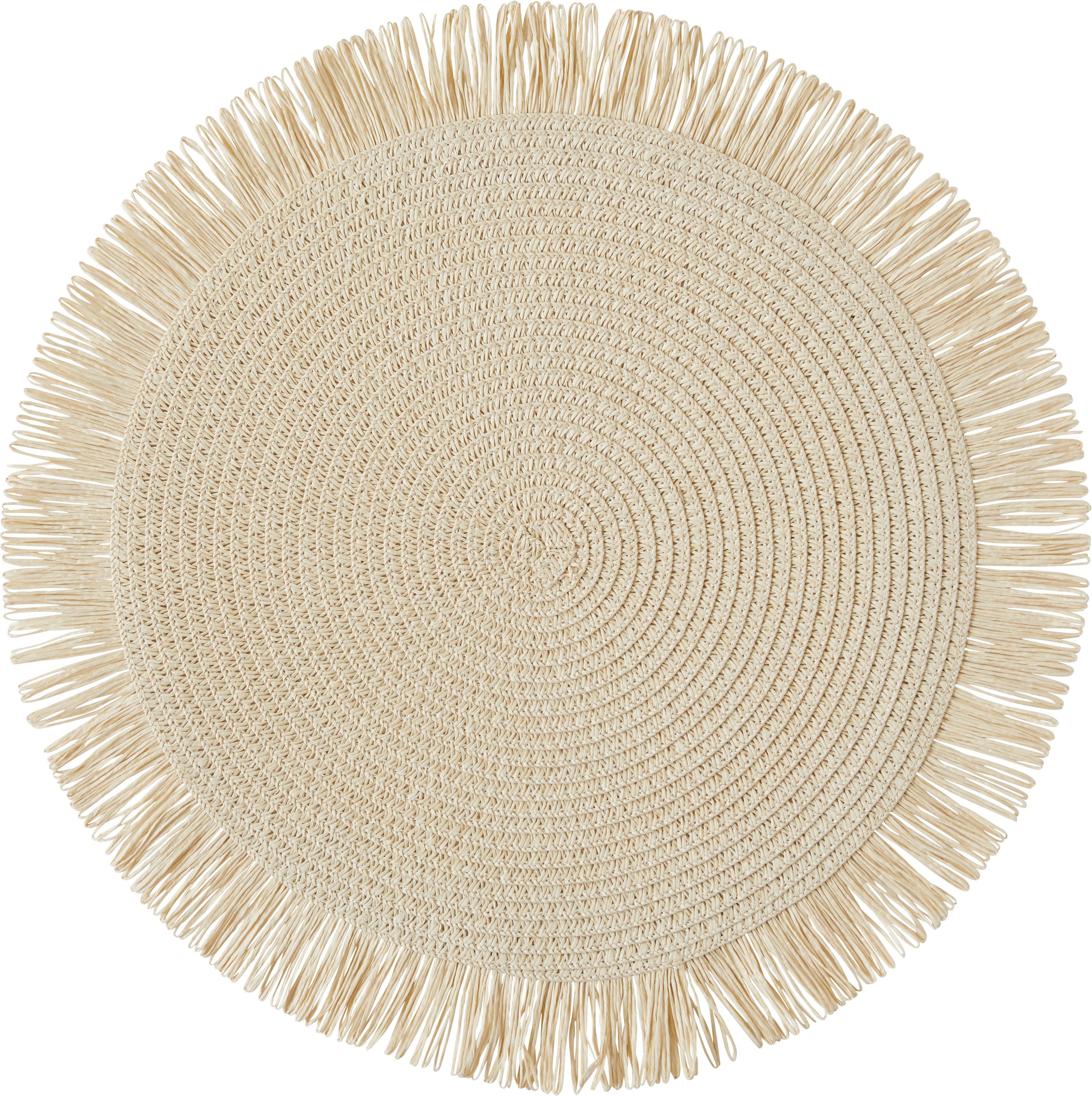 Tischset Anouk in verschiedenen Farben - Beige/Schwarz, MODERN, Papier (38cm)