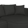 WOHNLANDSCHAFT NILAS - Schwarz, MODERN, Holz/Textil (322/154cm) - Bessagi Home