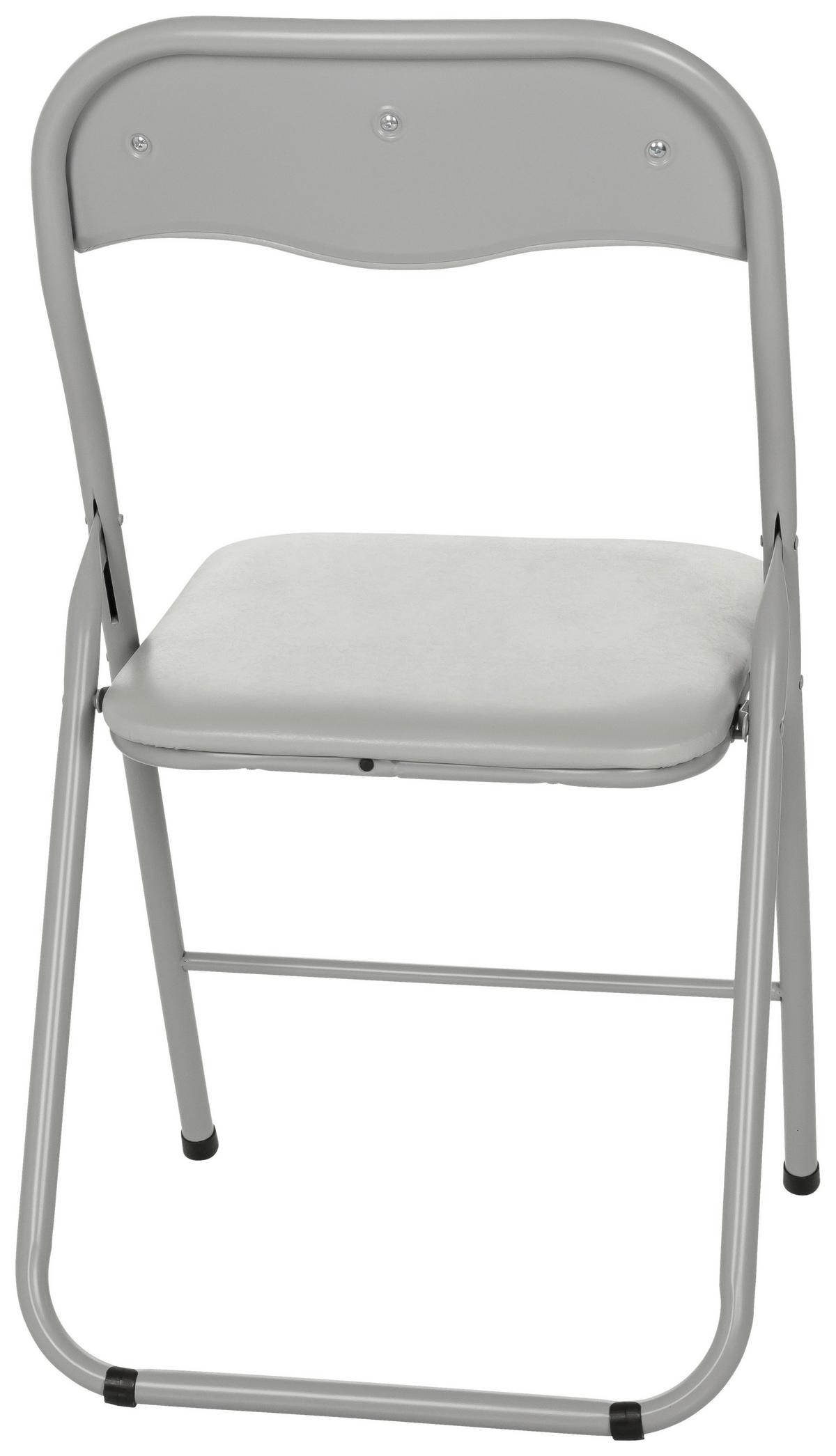 Zložljiv Stol Tudela Basic, Siva - siva, Moderno, kovina (44/81/48cm) - MID.YOU