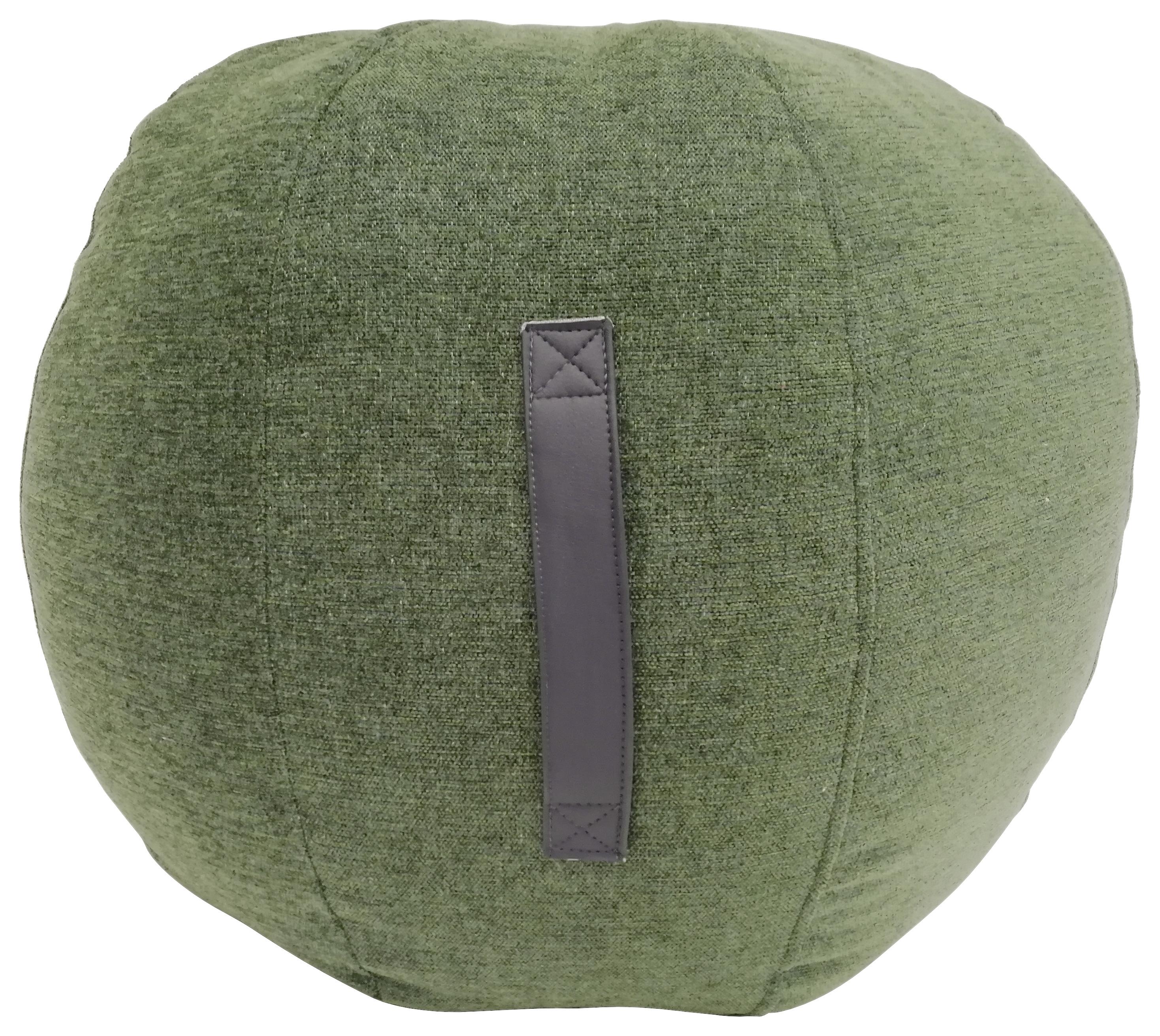 Pouf Eleni in Grün - Grün, MODERN, Textil (55/55cm) - Bessagi Home