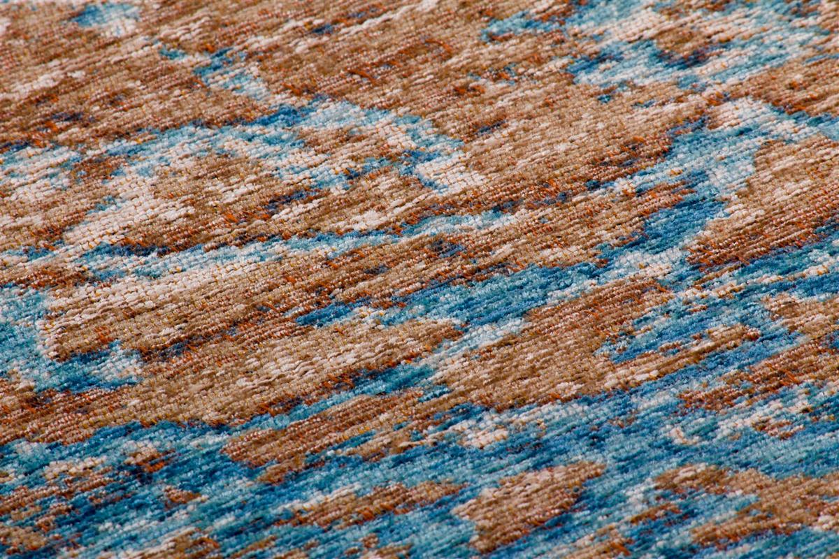 FLACHWEBETEPPICH BLAZE 625 BLAU / BEIGE - Blau/Beige, Konventionell, Textil (115/170cm) - Kayoom