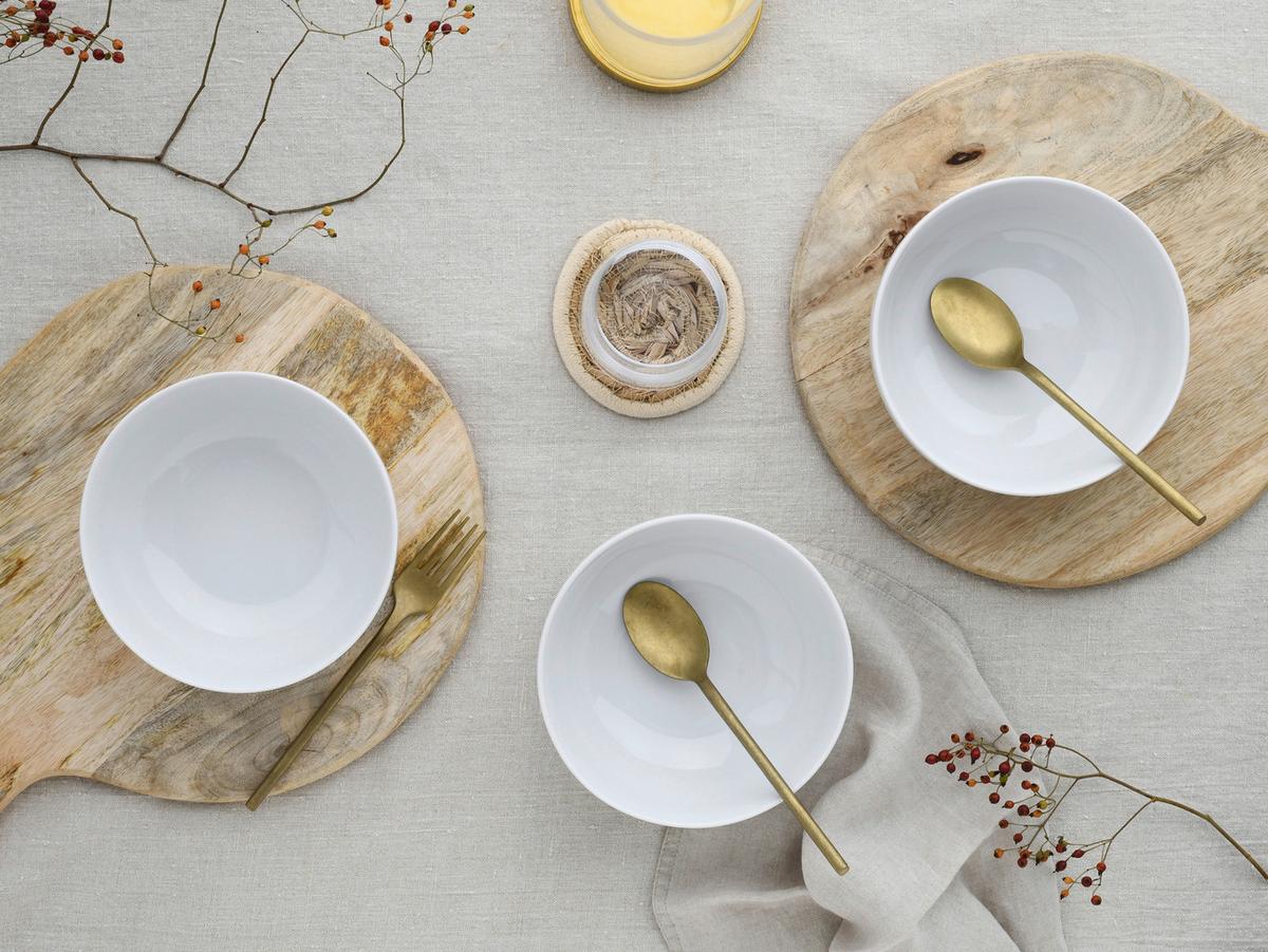 Set Posod All Round, 4-Delni - bela, Design, keramika (16cm) - Creatable