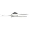 LED-TAKLAMPA ROLLIM - vit/nickelfärgad, Klassisk, metall/plast (14/54,5/6,5cm) - Mömax