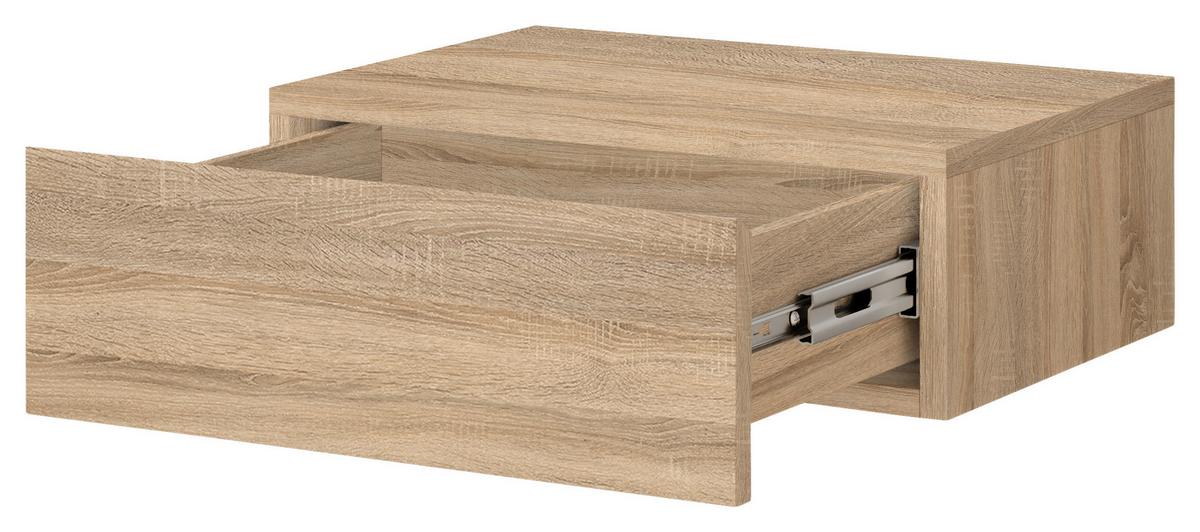 SZAFKA NOCNA TAJO - kolor dębowy/kolor dębu sonoma, Modern, materiał drewnopochodny (42/14/30cm) - Livetastic