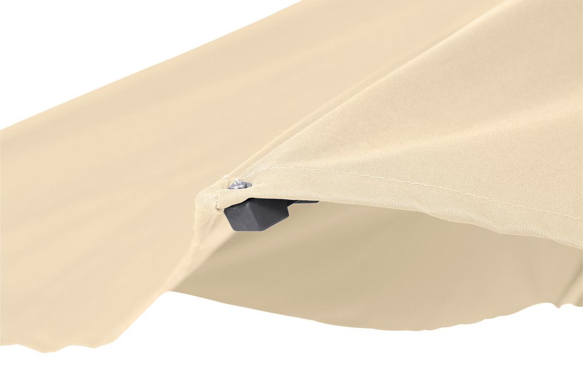 Sonnenschirm BHT: 250x258x250 cm Anthrazit/Beige - Anthrazit/Beige, KONVENTIONELL, Textil/Metall (250/250cm) - Siena Garden