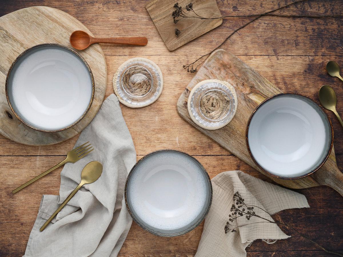 Set Posod Cascade Stein, 4-Delni - bela/modrosiva, Design (17,5cm) - Creatable