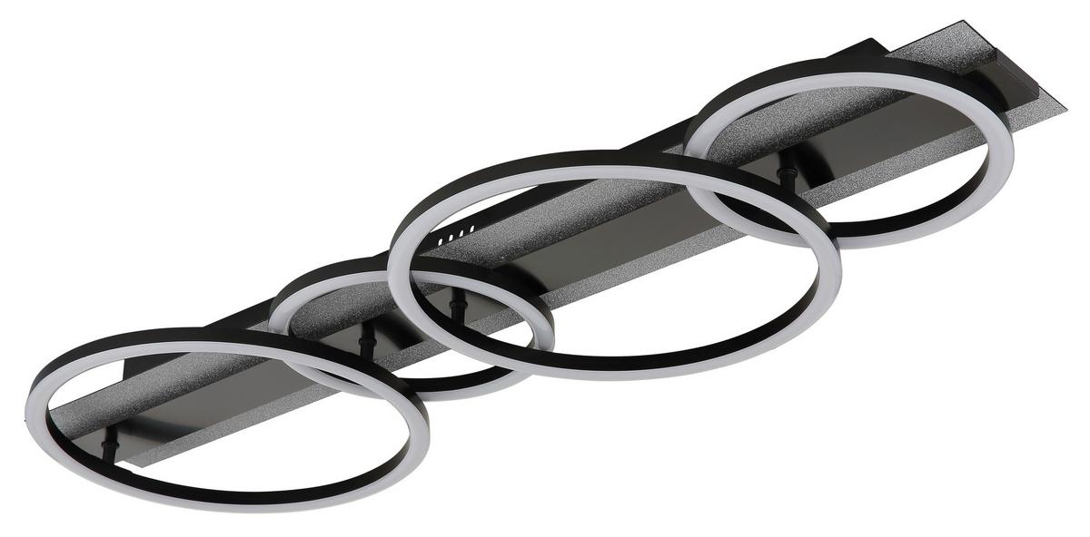 Led Stropna Svjetiljka Norberto - bijela/srebrne boje, Design, metal/plastika (86,2/30/8,8cm) - Globo