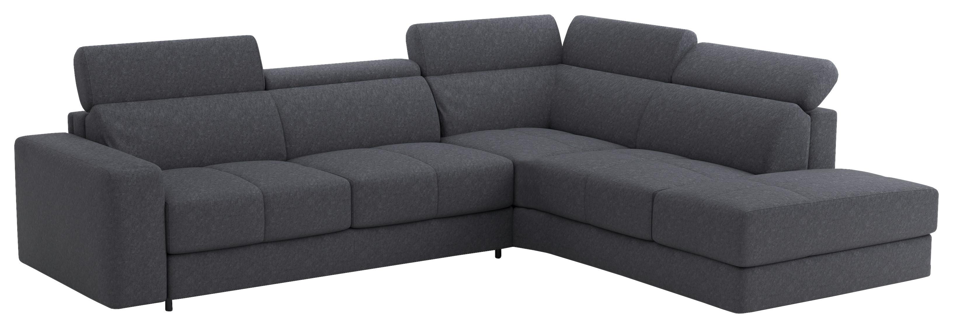 Sarokkanapé Florida - kékesszürke, Modern, textil (302/236cm) - Mömax