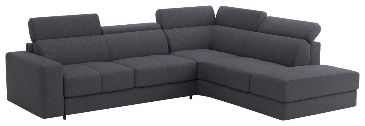 Sarokkanapé Florida - kékesszürke, Modern, textil (302/236cm) - Mömax