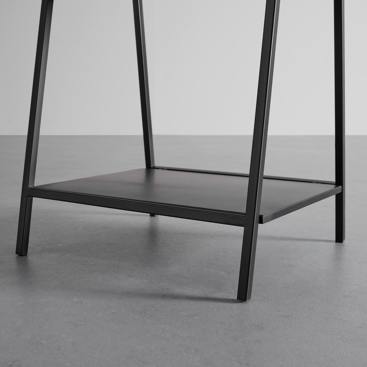 Spiegel Milana Schwarz ca.  46x171x41 cm - Schwarz, MODERN, Glas/Metall (46/171/41cm) - Bessagi Home