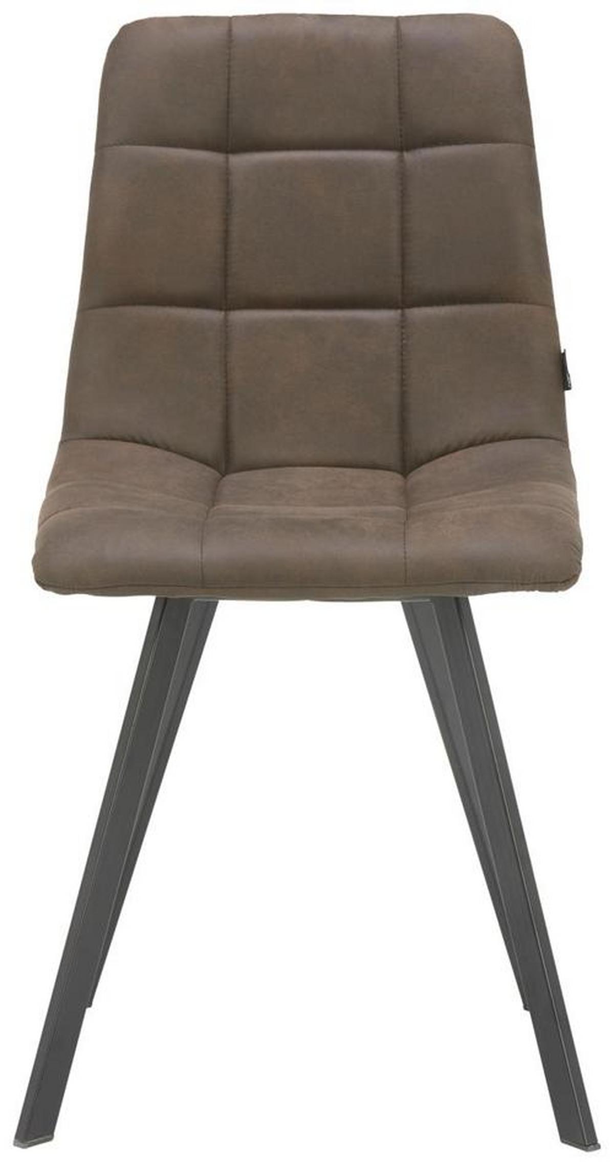 KRZESŁO RUBI - czarny/brązowy, Design, metal/tkanina (46/88/54cm) - Carryhome