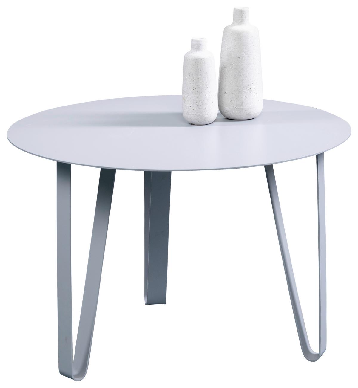 STOLIK KAWOWY EMIL 3 - szary, Design, metal (60/60/40cm) - Xora