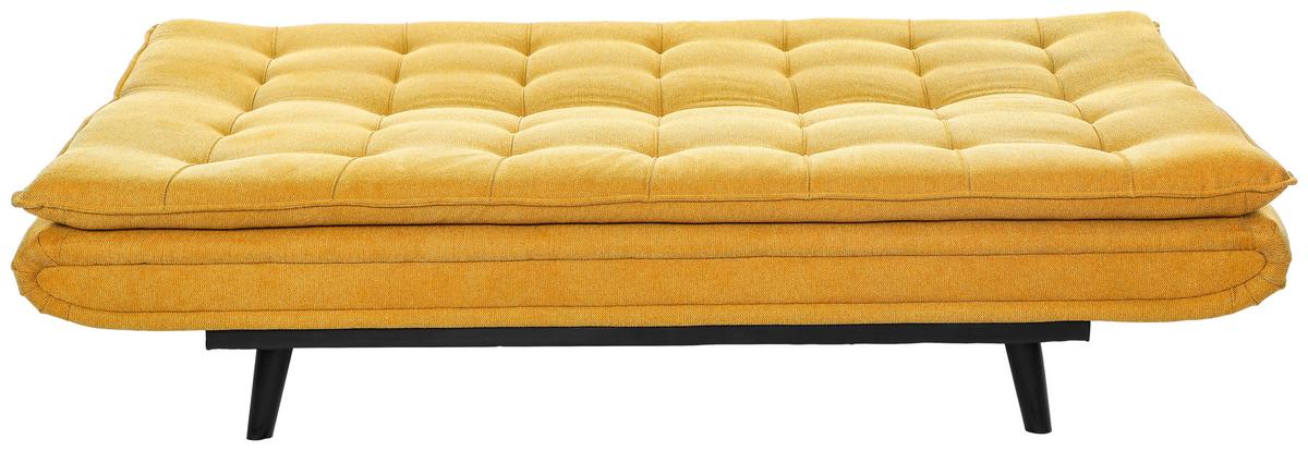 Kanapéágy Sun - sárga, Modern, textil/fa (190/83/93cm) - Mömax