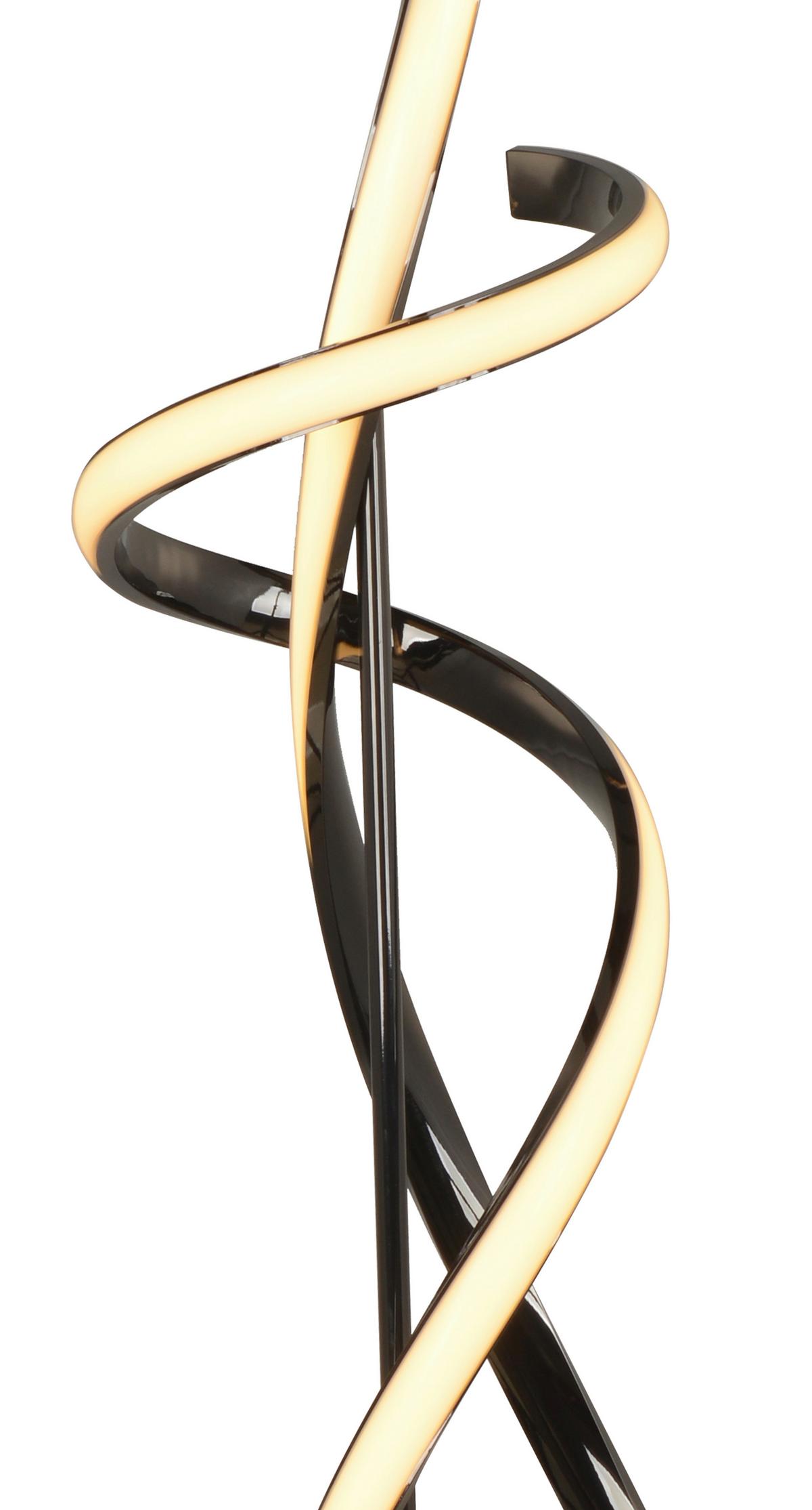 LAMPA STOJĄCA LED 3064-105 BANDOL - czarny chrom, Design, tworzywo sztuczne/metal (25/25/143cm)