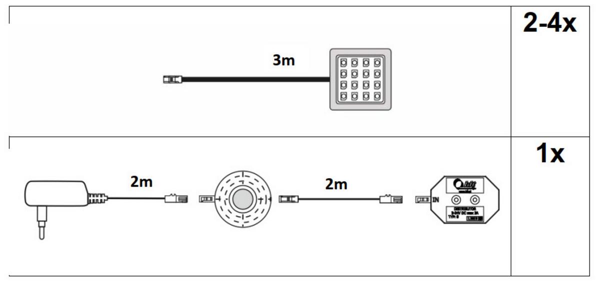 Osvetlitev Za Police Light Up - prosojno, Basics, umetna masa (22/8/5cm) - MID.YOU