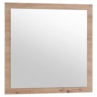 LUSTRO ŚCIENNE GOMERA - kolor dębowy, Modern, materiał drewnopochodny/szkło (78/78/2cm) - MID.YOU