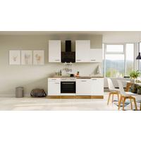 Kuhinjski Blok Avila - magnolija/črna, Moderno, kovina/leseni material (220cm) - FlexWell