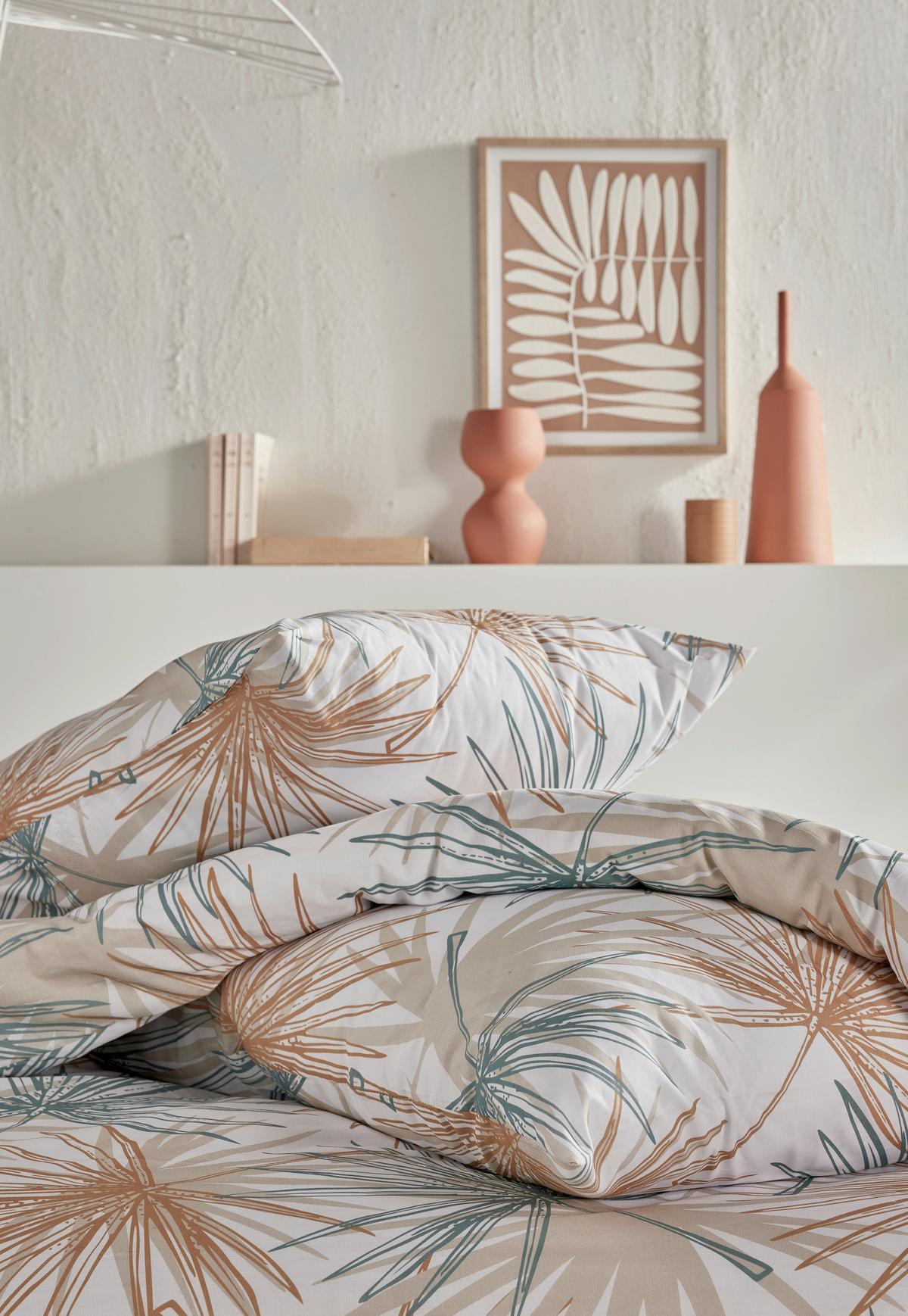 Posteljnina Sunshine - svetlo rjava, Moderno, tekstil (200/200cm)