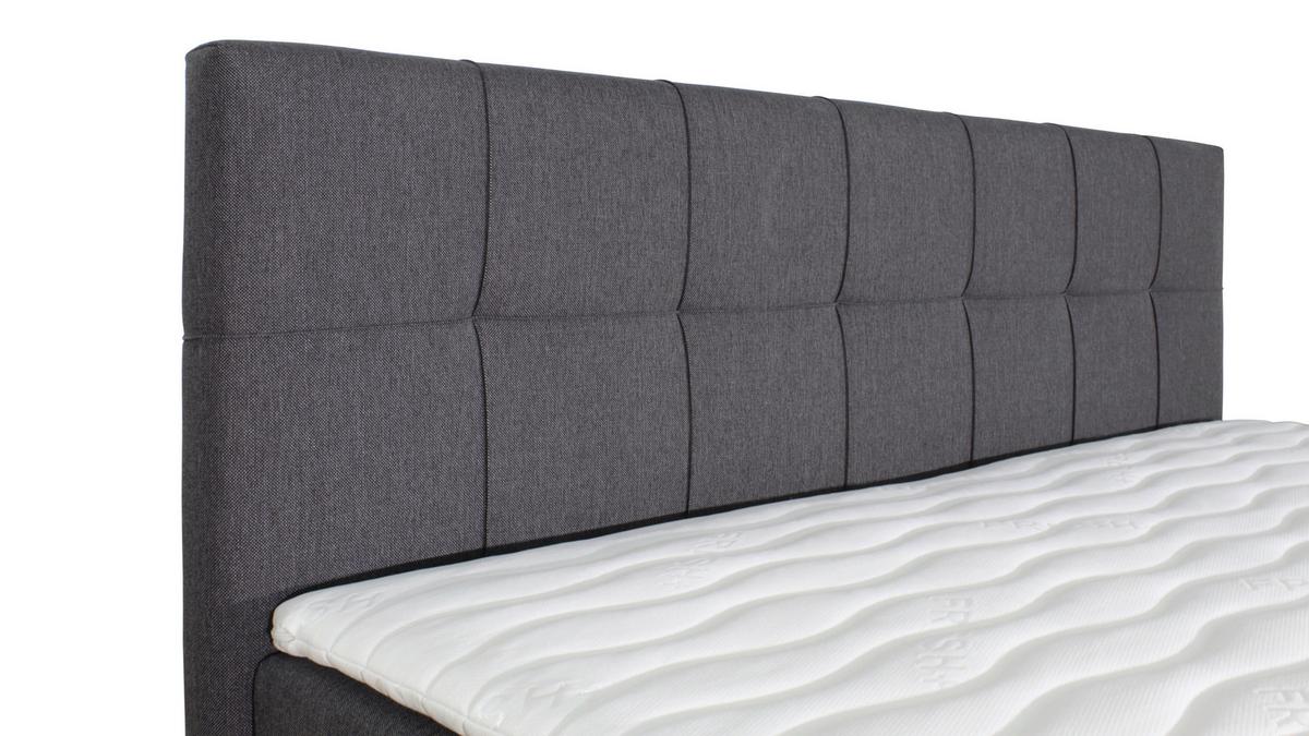 Box Krevet Winner - srebrne boje/antracit, Moderno, tekstil (180/200cm) - Modern Living