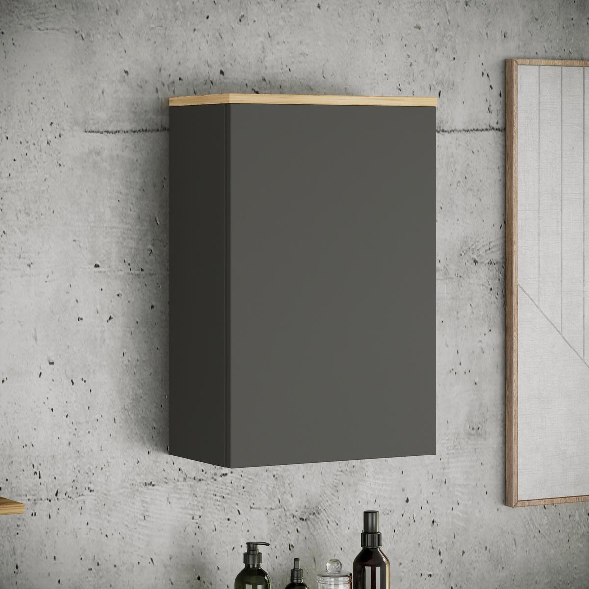 Hängeschrank Cosila - Honigeiche/Anthrazit, Trend, Holzwerkstoff (40/59/22cm) - MID.YOU