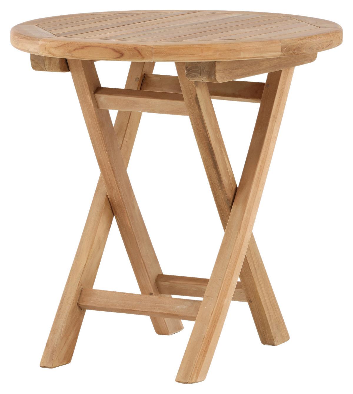 Gartenbeistelltisch Kenya ca. 50x50 cm Teak massiv - Teakfarben, KONVENTIONELL, Holz (50/50/50cm) - Gardenson
