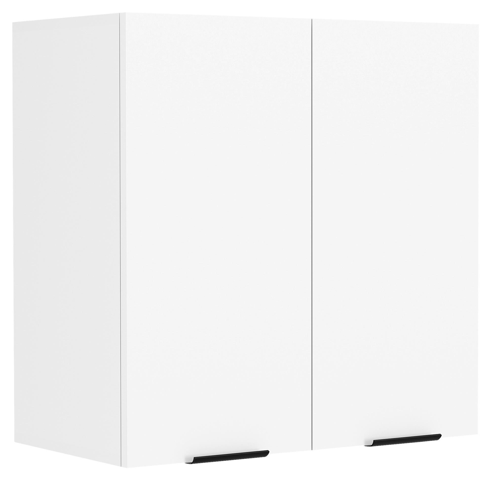 KÜCHENOBERSCHRANK FASOLA - Weiss/Schwarz, Trend, Holzwerkstoff/Kunststoff (60/60/31cm) - MID.YOU