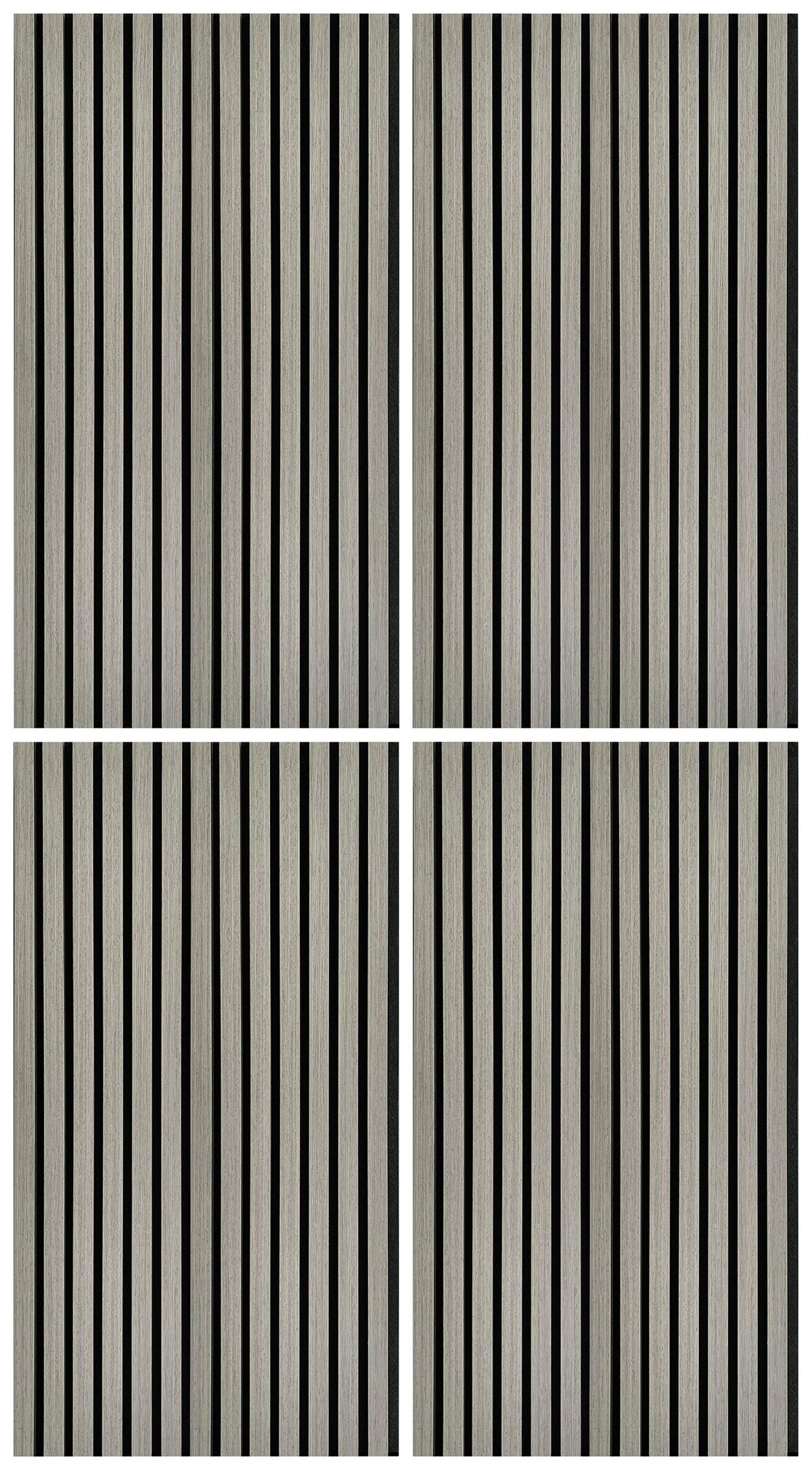 PANEL AKUSTYCZNY AKUSTIKPANEEL GREY OAK - szarobrązowy, Konventionell, tworzywo sztuczne/drewno (52/104/2,2cm)