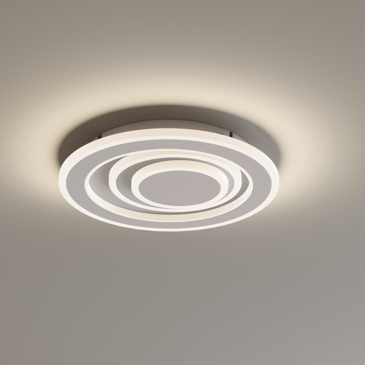 LAMPA SUFITOWA LED LEEDS *SBN* - biały, Basics, tworzywo sztuczne/metal (30/6,5cm) - Novel