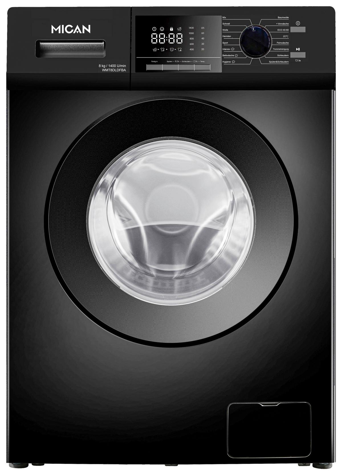 Waschmaschine WMT8DLDFBA - Schwarz, Basics, Metall (52/59,5/85cm) - Mican