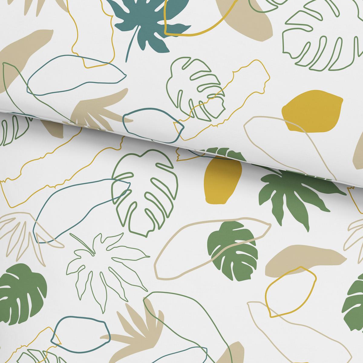 BETTWÄSCHESET KARIN - Weiss/Gelb, Konventionell, Textil (160/210cm) - Premium Living