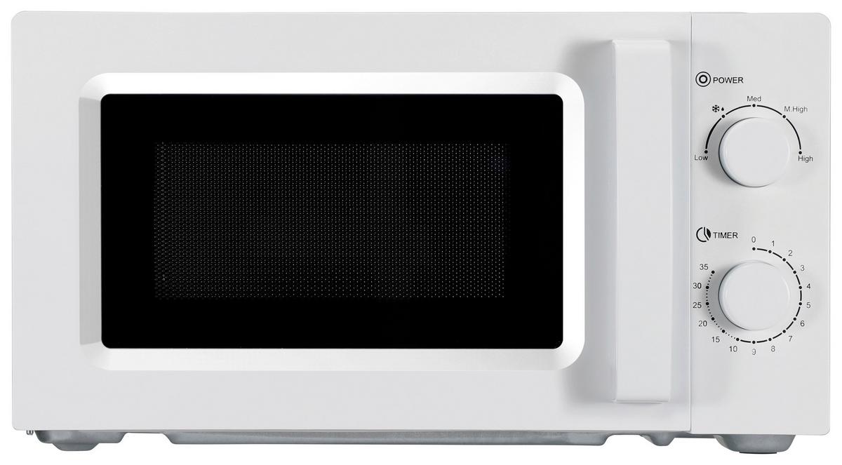 Mikrowelle Anisa in Weiß max. 700 Watt - Weiß, Basics, Kunststoff/Metall (44,4/35,8/24,1cm) - Insido