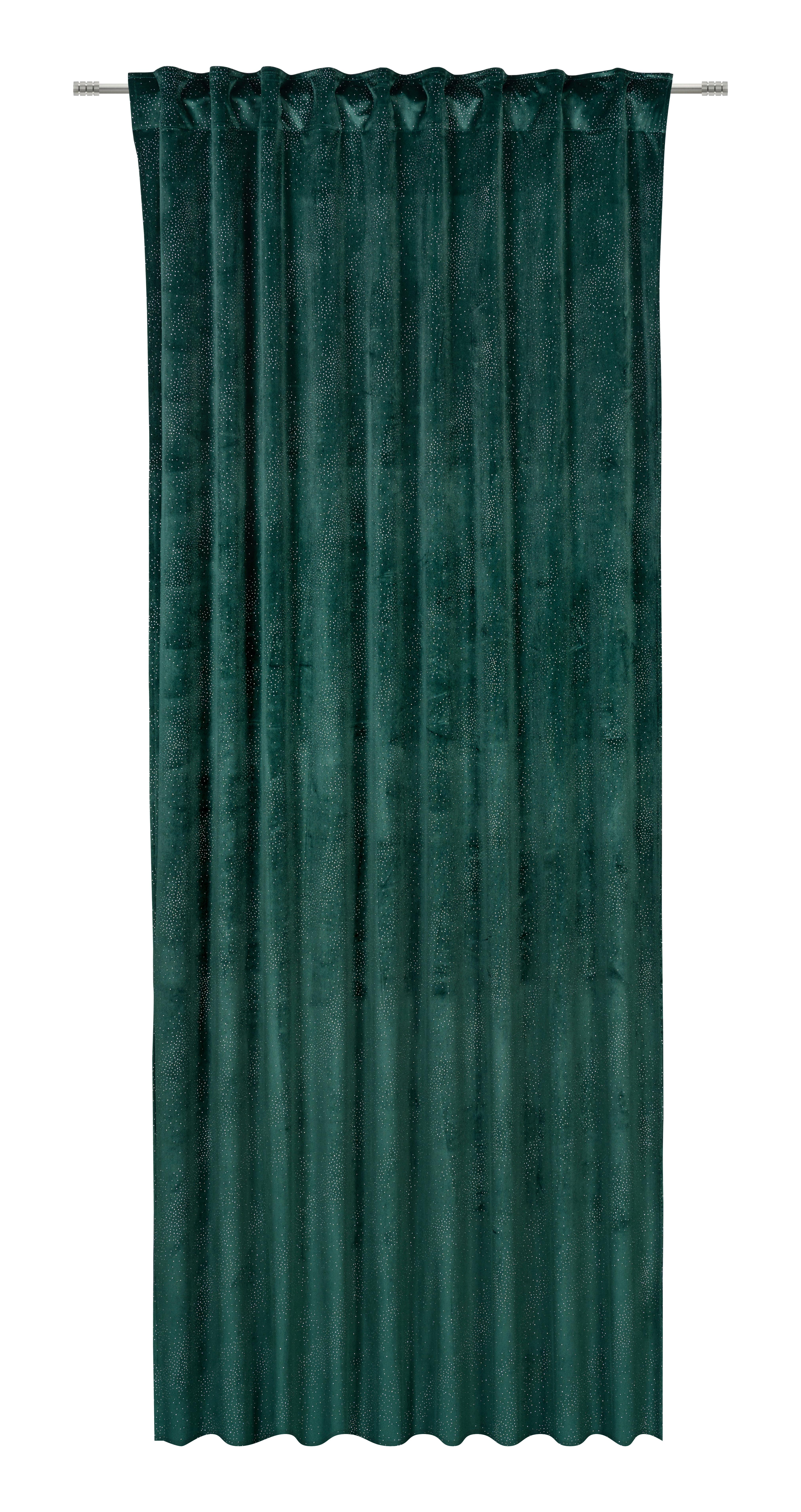 Fertigvorhang Lucia Grün ca. 140x245cm - Grün, Textil (140/245cm) - Mömax
