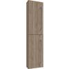 Visoka Omara Vcb 6, Hrast - hrast sonoma, Basics, kovina/leseni material (33/150/22cm) - MID.YOU