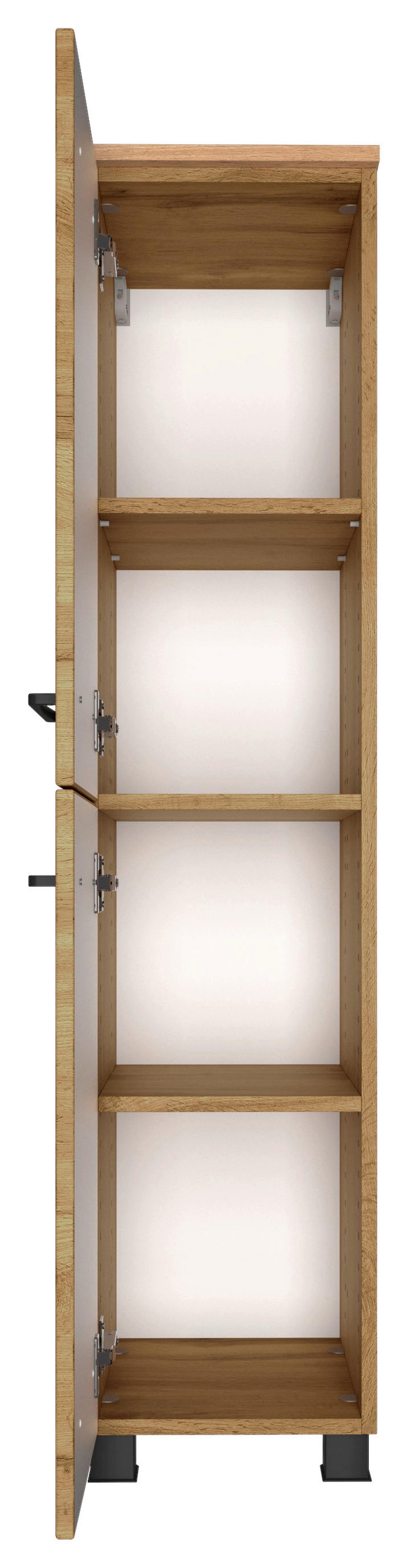 Badezimmer Manchester 3-tlg. ca. 130 cm Wotan Eiche - Eichefarben/Weiß, MODERN, Keramik/Holzwerkstoff (130cm) - Held