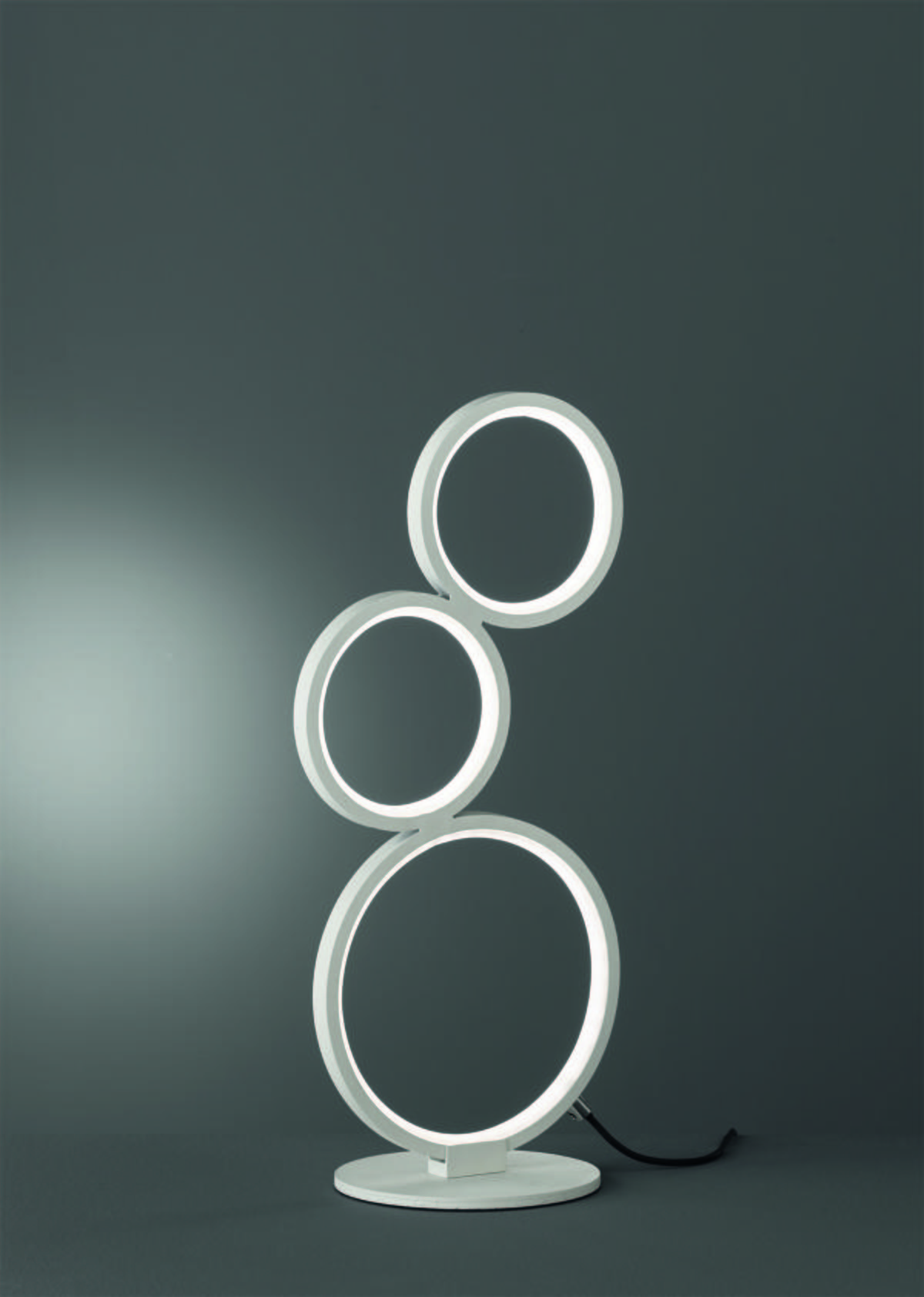 LED-Tischleuchte Rondo in Weiß max. 17 Watt - Weiß, Design, Metall (20,7/15/45cm) - Trio Leuchten