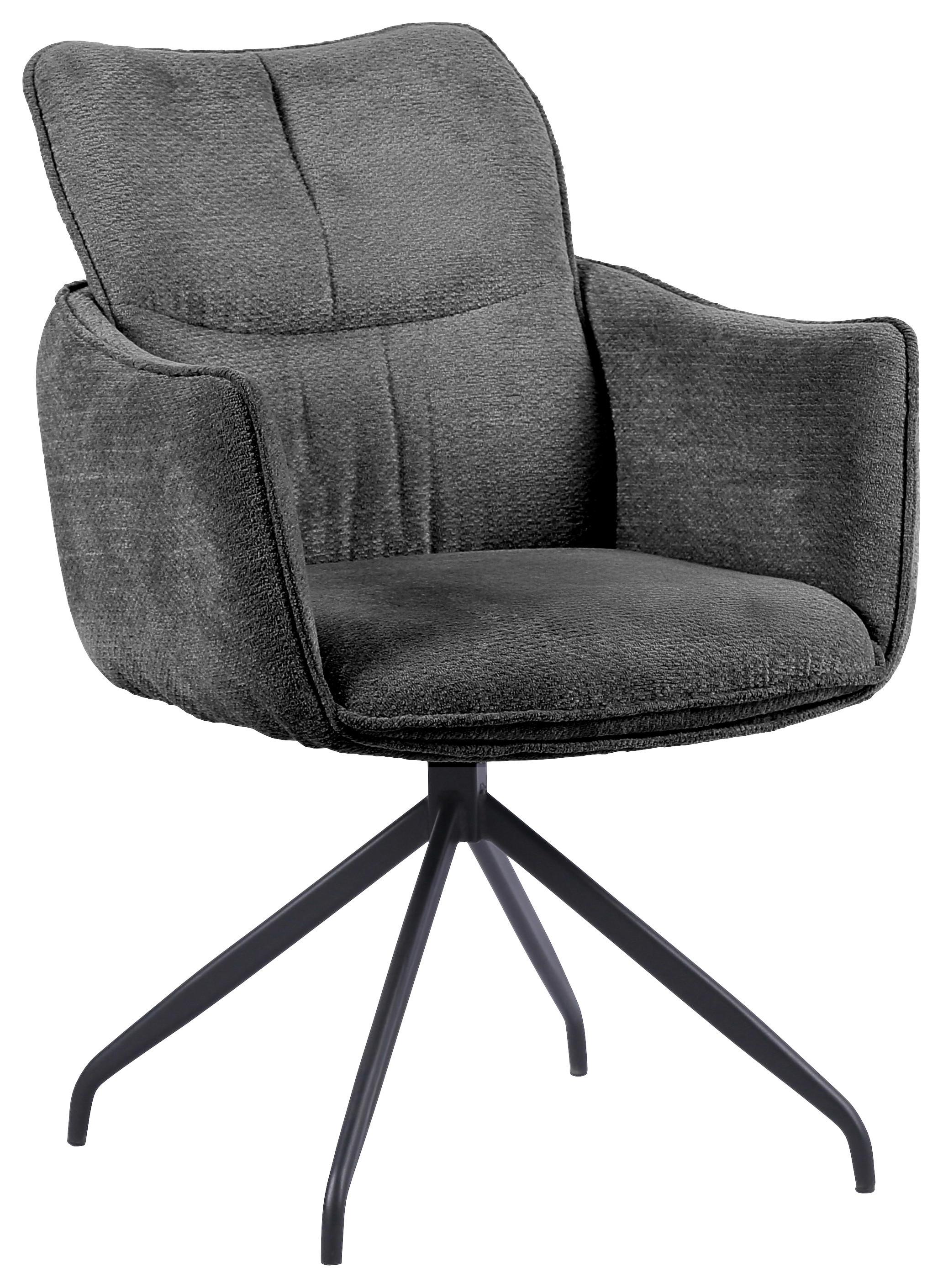 Scaun LORD - gri închis/negru, Basics, lemn/metal (59/88/63cm) - Premium Living