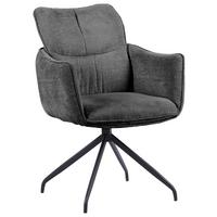 Stolica Lord - tamno siva/crna, Basics, drvo/metal (59/88/63cm) - Premium Living