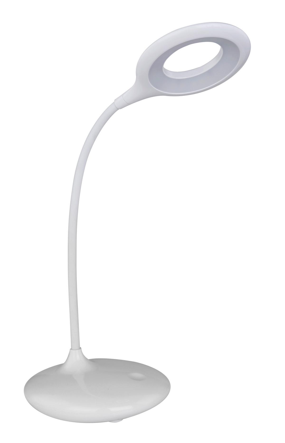 Led Stolna Svjetiljka Pia - bijela, Basics, plastika (40/12,5/49cm) - Globo