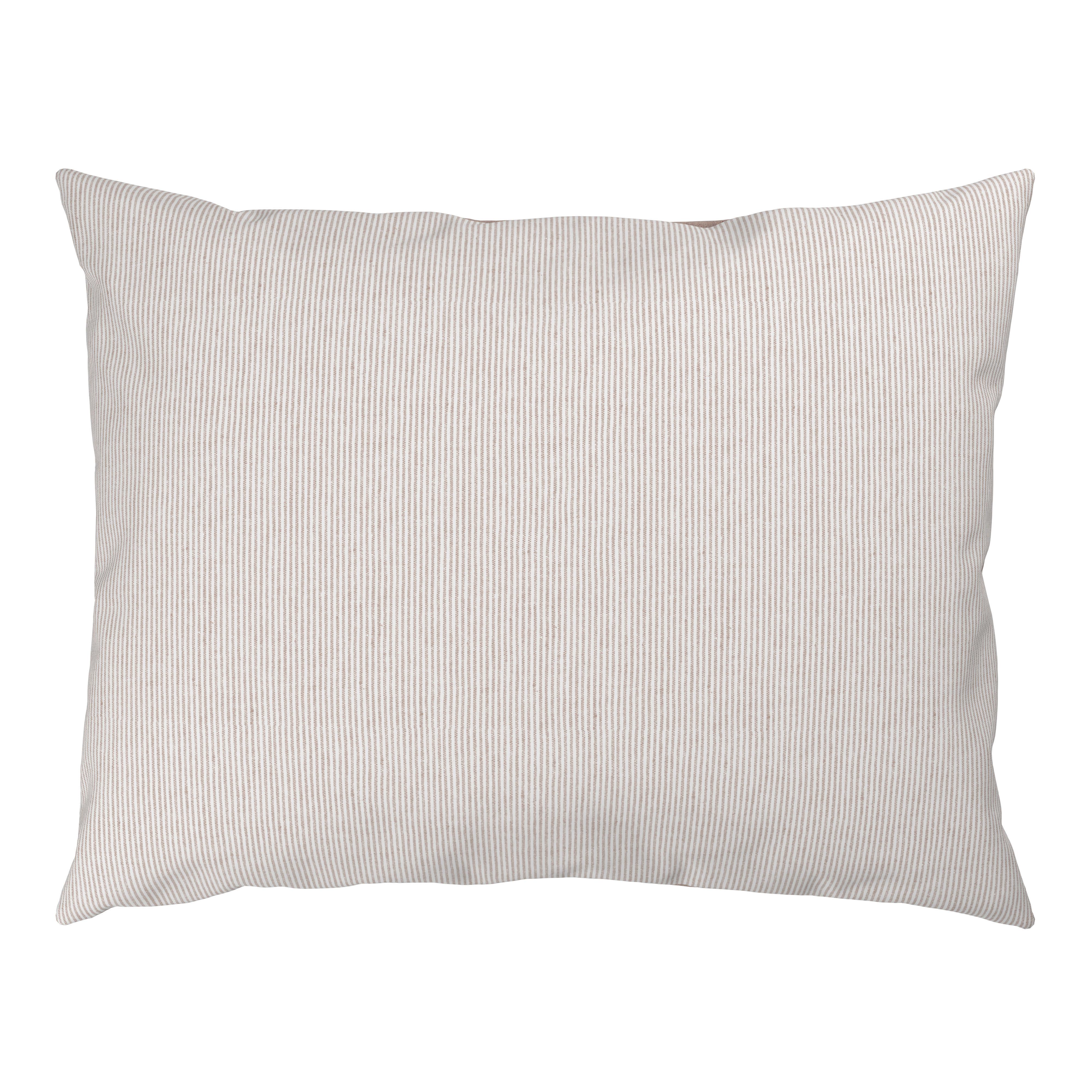 Posteljina Chambray Stripes 140x200/60x80cm - bijela/bež, Moderno, tekstil (140/200cm) - Mömax