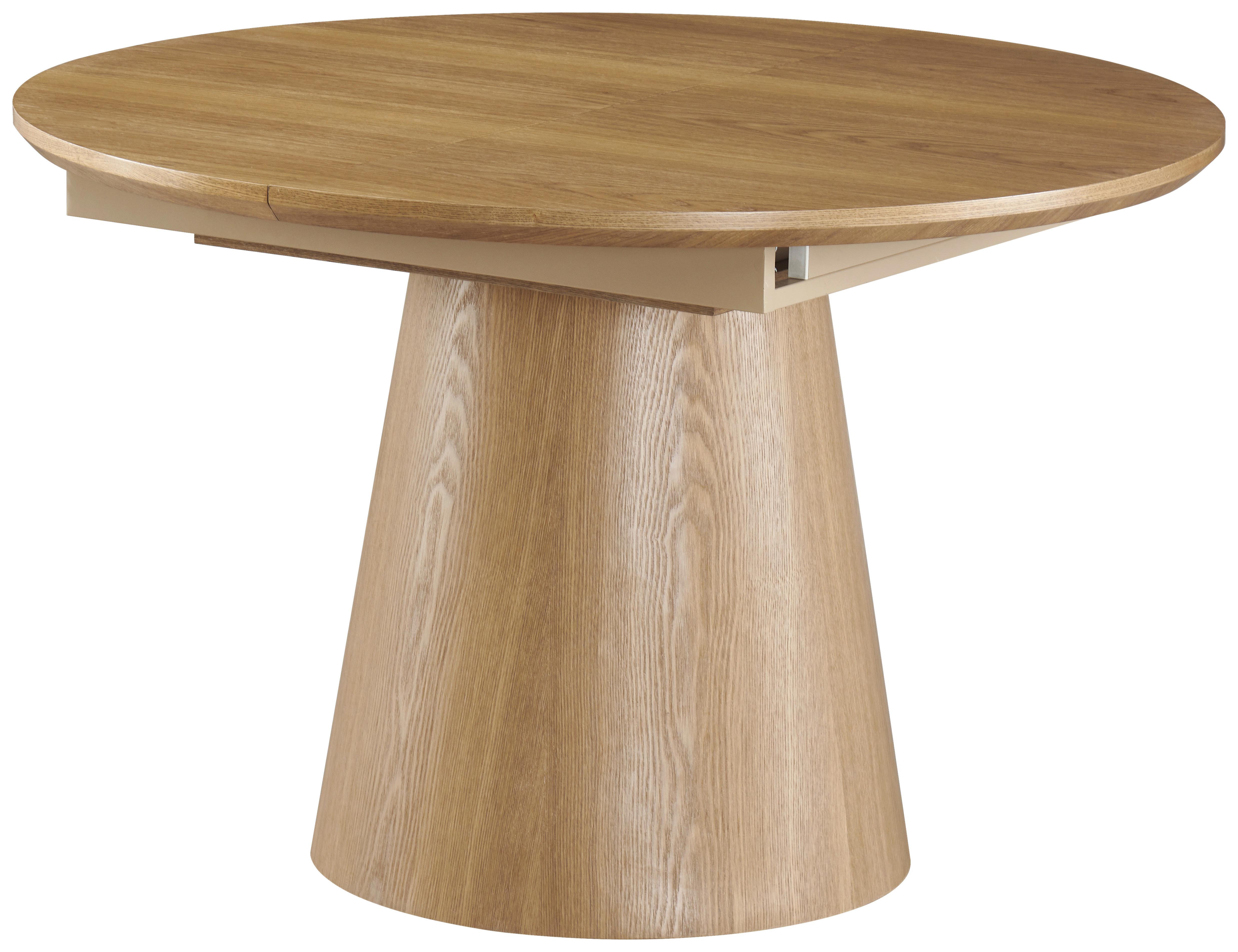 STÓŁ DO JADALNI LIO - kolor dębowy, Konventionell, materiał drewnopochodny/drewno (120-160/120/76cm) - MID.YOU