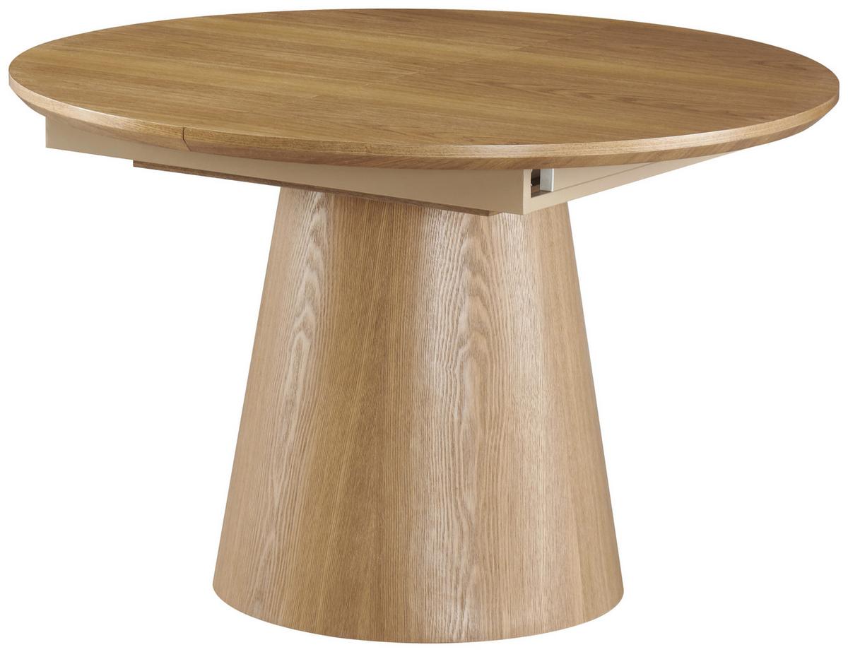 STÓŁ DO JADALNI LIO - kolor dębowy, Konventionell, materiał drewnopochodny/drewno (120-160/120/76cm) - MID.YOU