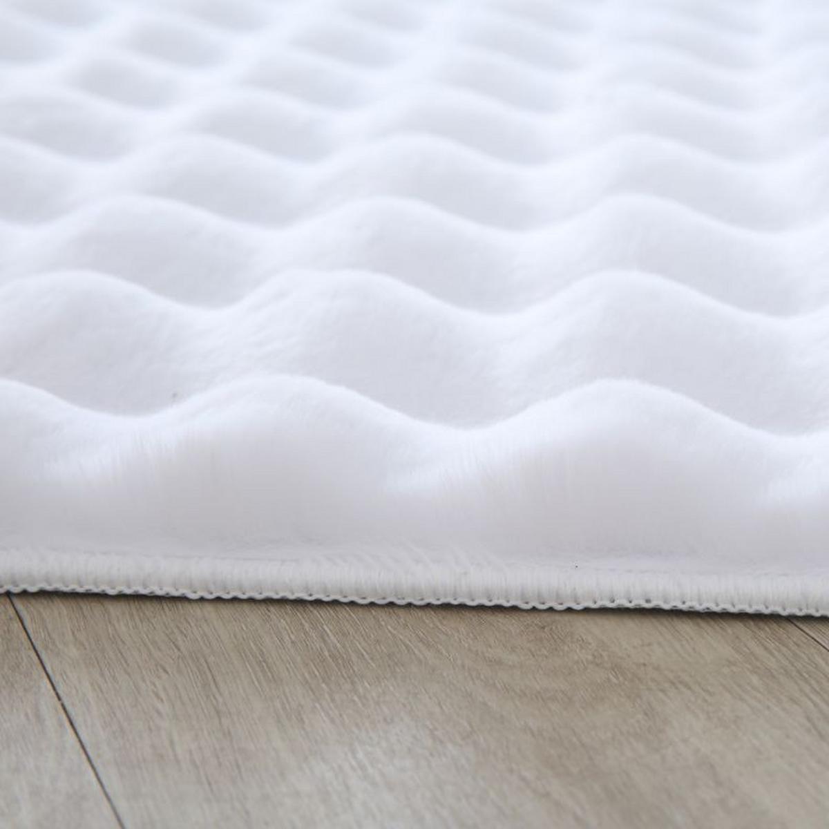 Preproga Z Visokim Florom Ambiance, Bela, 120x170cm - bela, Basics, tekstil (120/170cm) - Novel