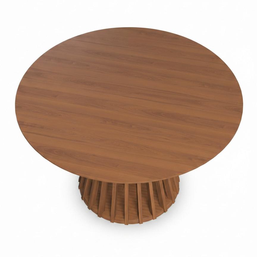 UTDRAGBART BORD ENNIO - valnötsfärgad, Modern, metall/trämaterial (120-200/120/75cm) - Bessagi Home
