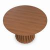 UTDRAGBART BORD ENNIO - valnötsfärgad, Modern, metall/trämaterial (120-200/120/75cm) - Bessagi Home