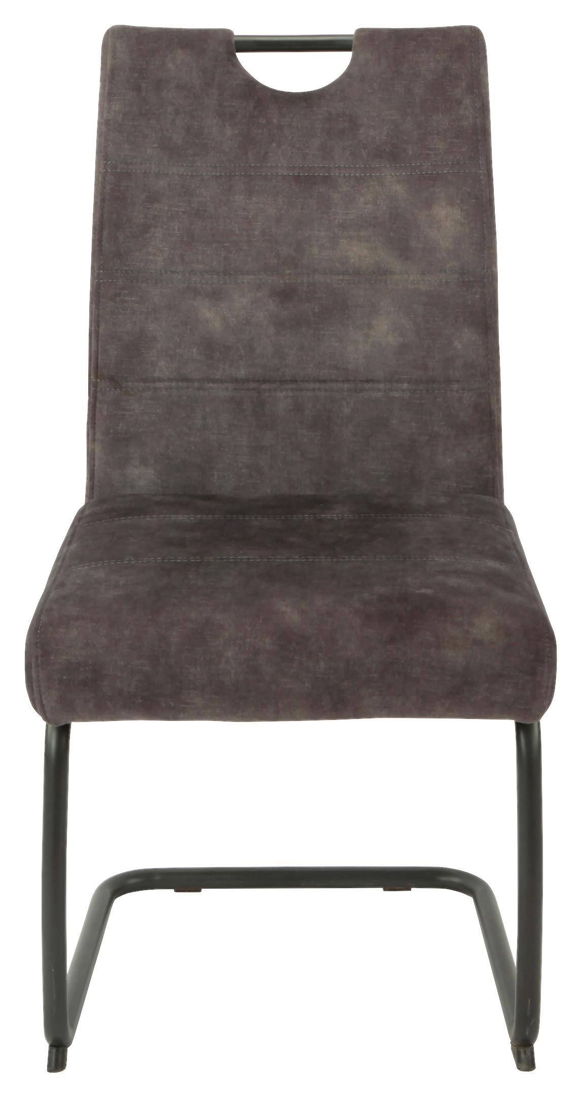 Nihajni Stol Laurina, Antracit - siva/antracit, Konvencionalno, kovina/tekstil (50/97/63cm)