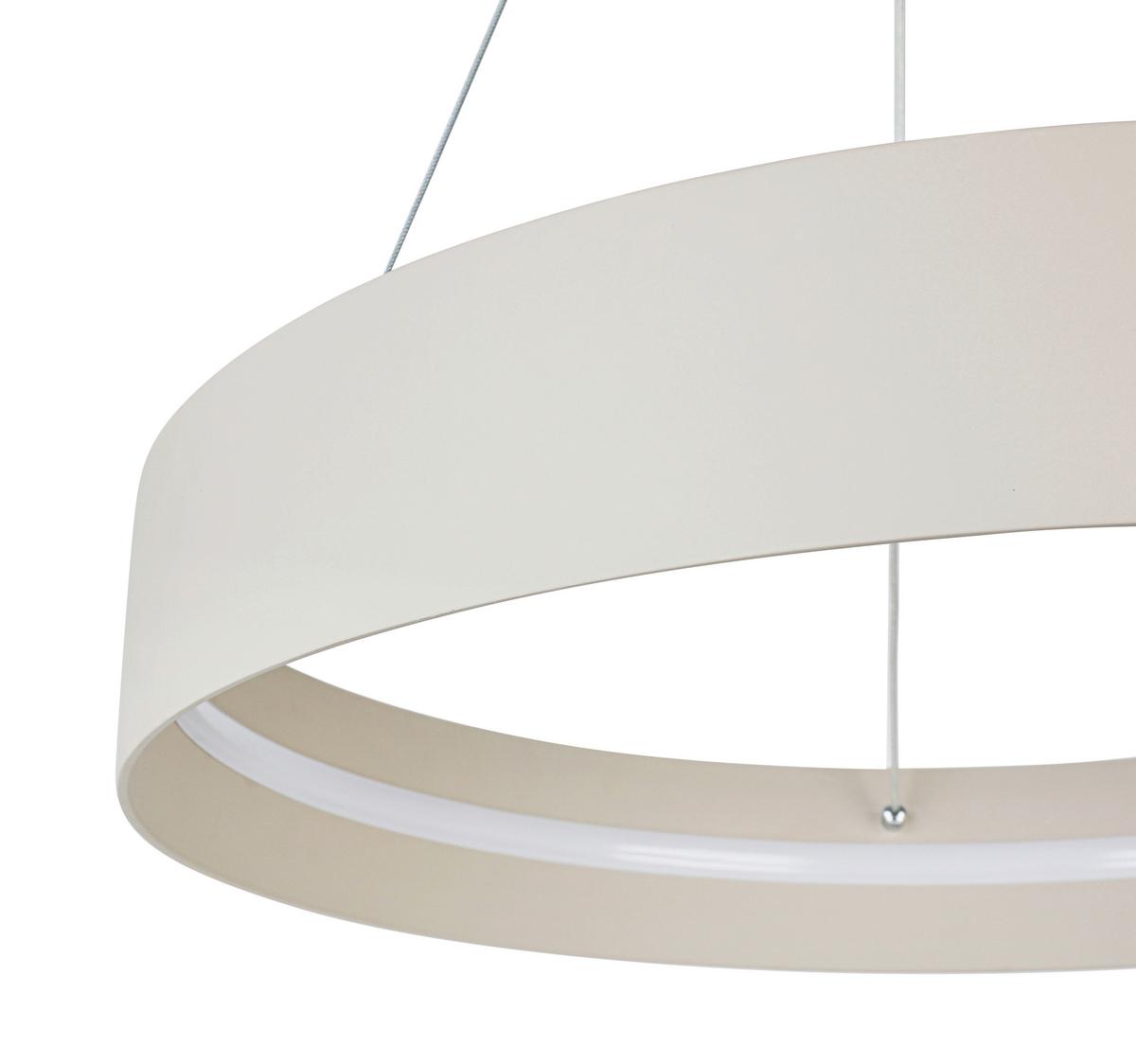 LAMPA WISZĄCA TERESA - biały/kolor piaskowy, Trend, tworzywo sztuczne/metal (58,4/120cm) - Collet's Monde